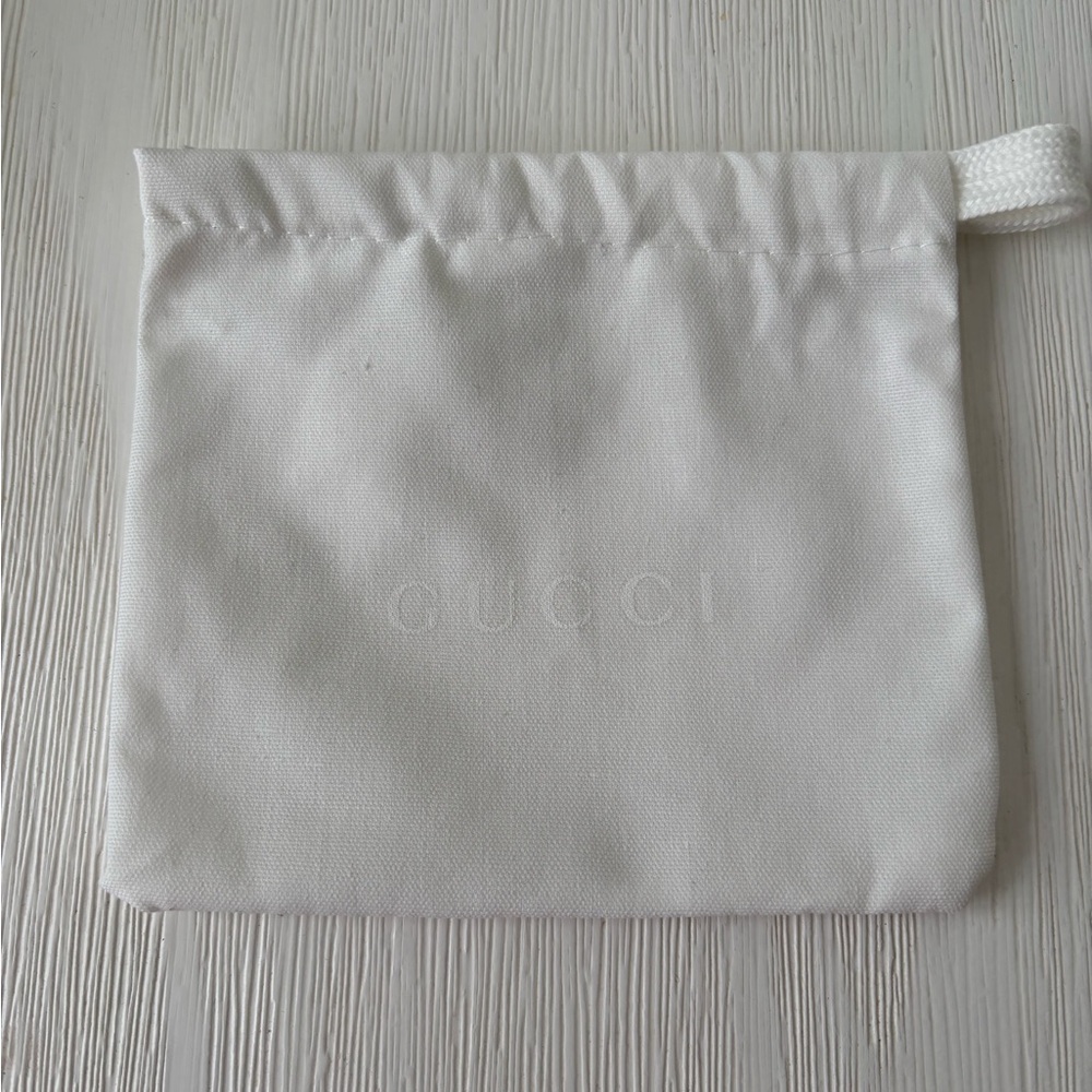 New White Gucci Dust Bag
For Wallet